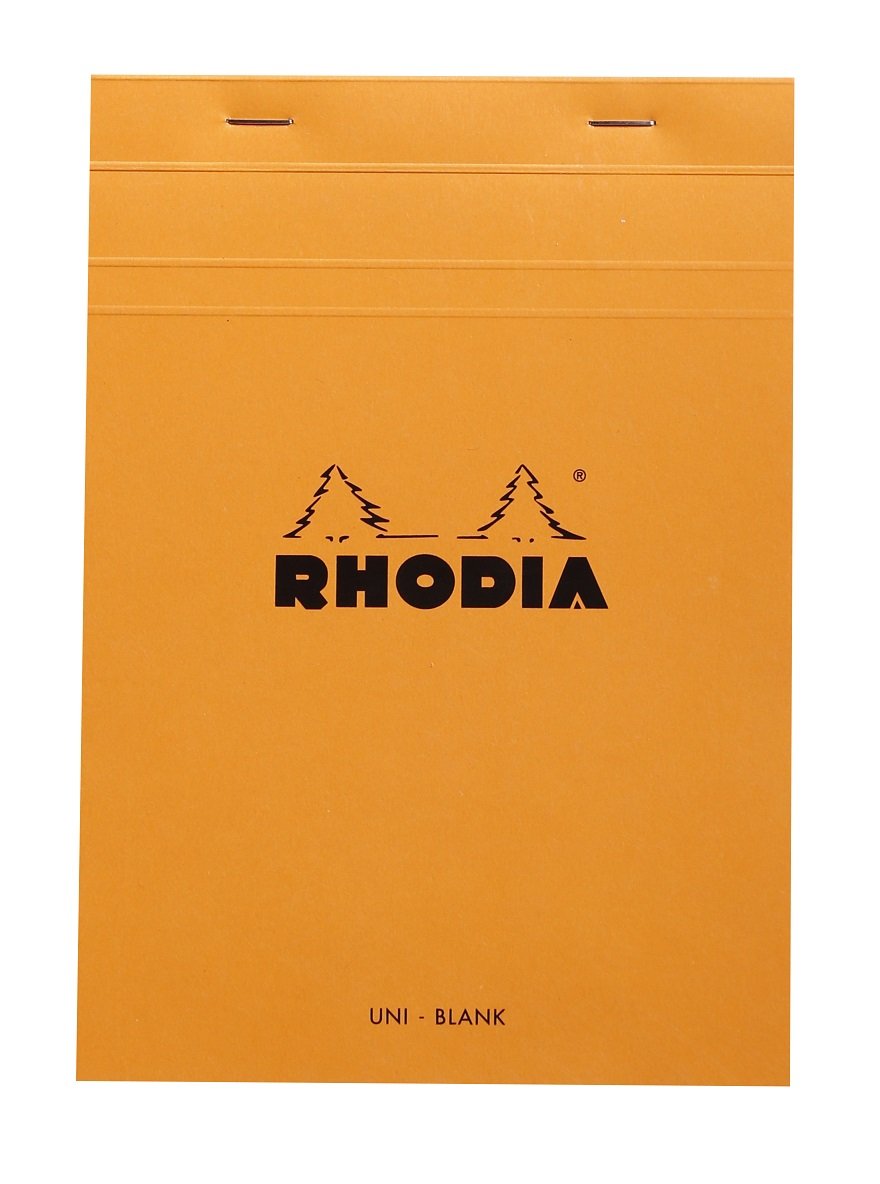 Amazon.com : Rhodia Notepad, No16 A5, Plain Blank - Orange